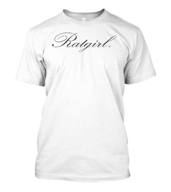 Stray Rats Ratgirl Script Cursive Font Styling T-Shirt