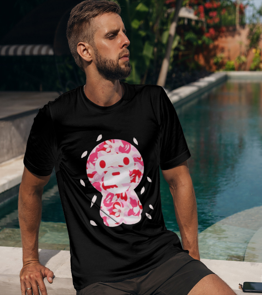 Abc Sakura Camo Baby Milo Cropped Blossom Series T-Shirt