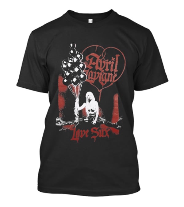 Avril Lavigne Love Sux Heart Balloon T-Shirt