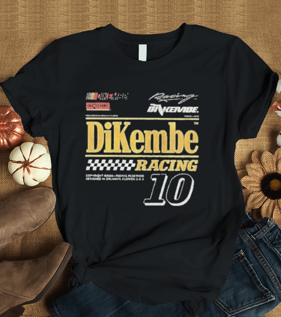 DiKembe Racing Gainesville Orlando Florida Number 10 T-Shirt
