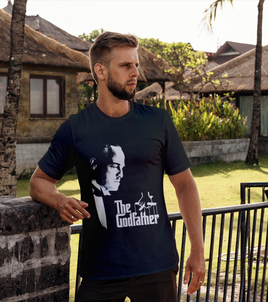 The Godfather Vito Corleone Iconic Movie Character Font T-Shirt
