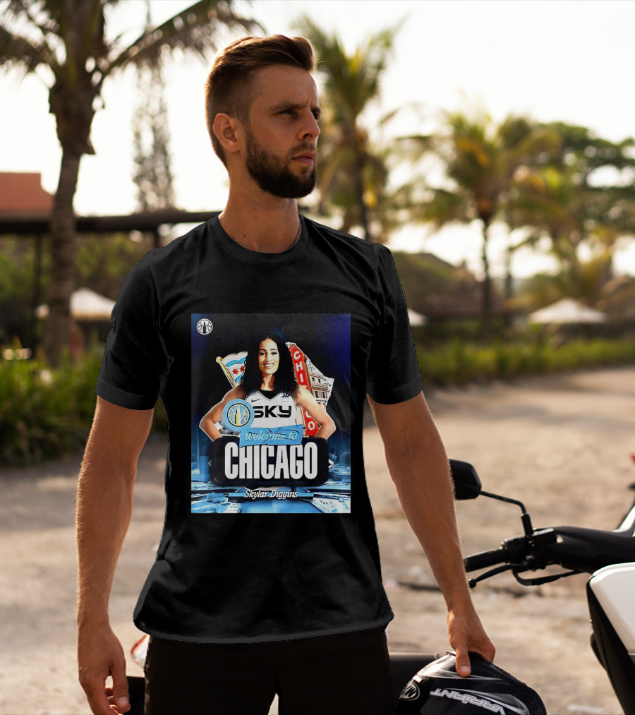 Welcome Skylar Diggins To Chicago Sky WNBA T-Shirt