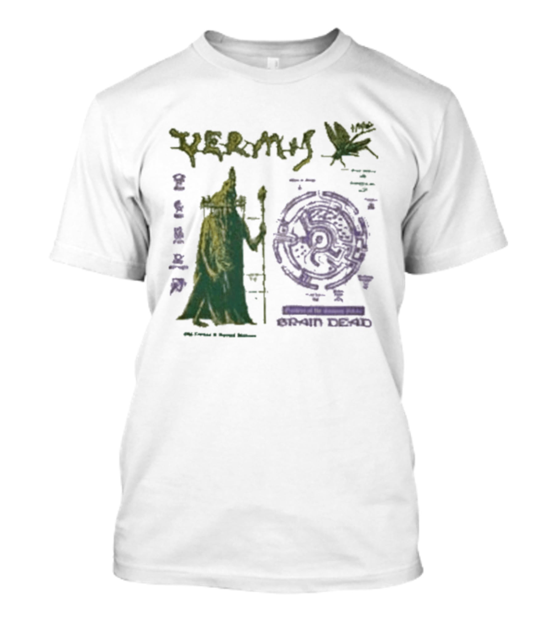 Vermis Brain Dead Fantasy Games Old Curses Mystic Frog Wizard T-Shirt