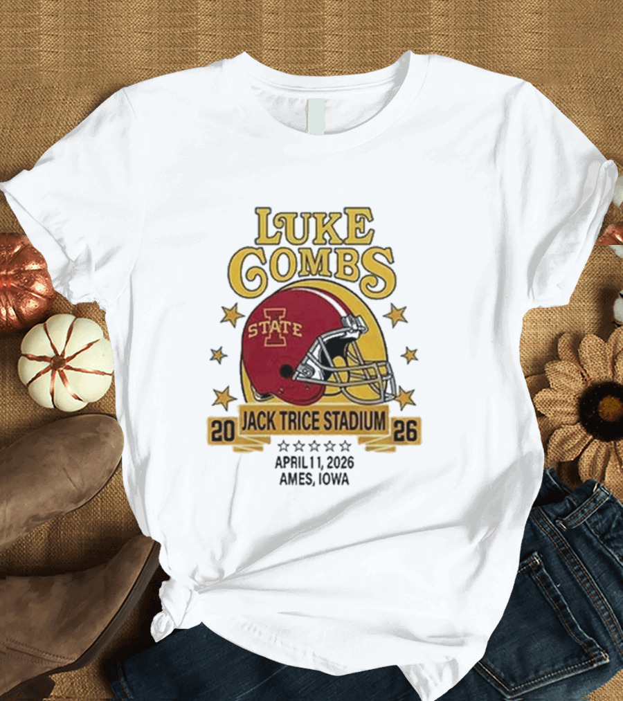 Luke Combs Iowa State Cyclones Jack Trice Stadium April 1 2026 Ames Iowa T-Shirt