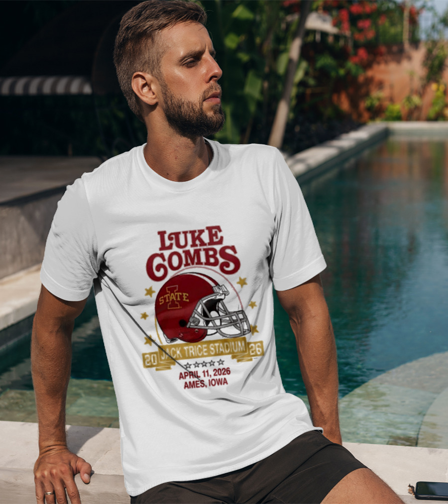 Luke Combs Iowa State Cyclones Football April 11 2023 Ames Iowa T-Shirt