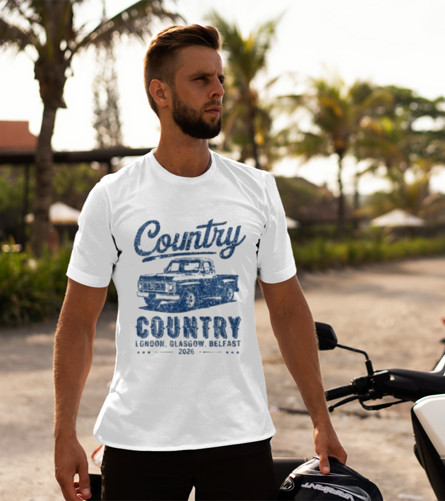 Country To Country London Glasgow Belfast 2026 Classic Car T-Shirt