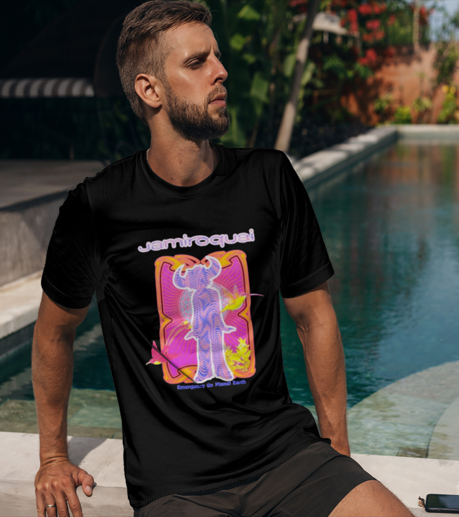 Jamiroquai Emergency On Planet Earth Psychedelic Vibrant Hummingbird T-Shirt