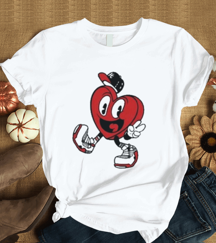 Hulvey Love Like That Heart Character Cartoon T-Shirt