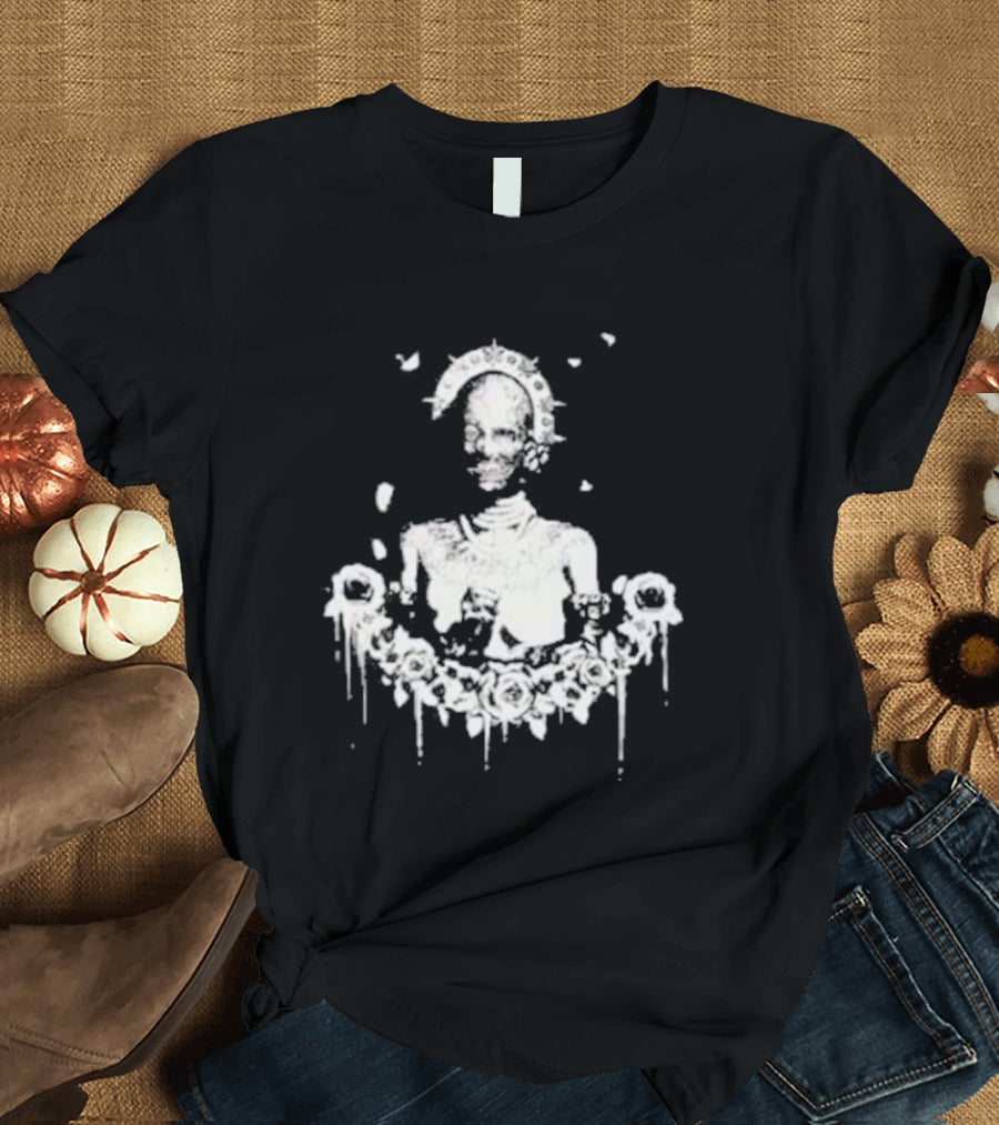 Red Barrels Games Liliya Roses And Skeletons T-Shirt