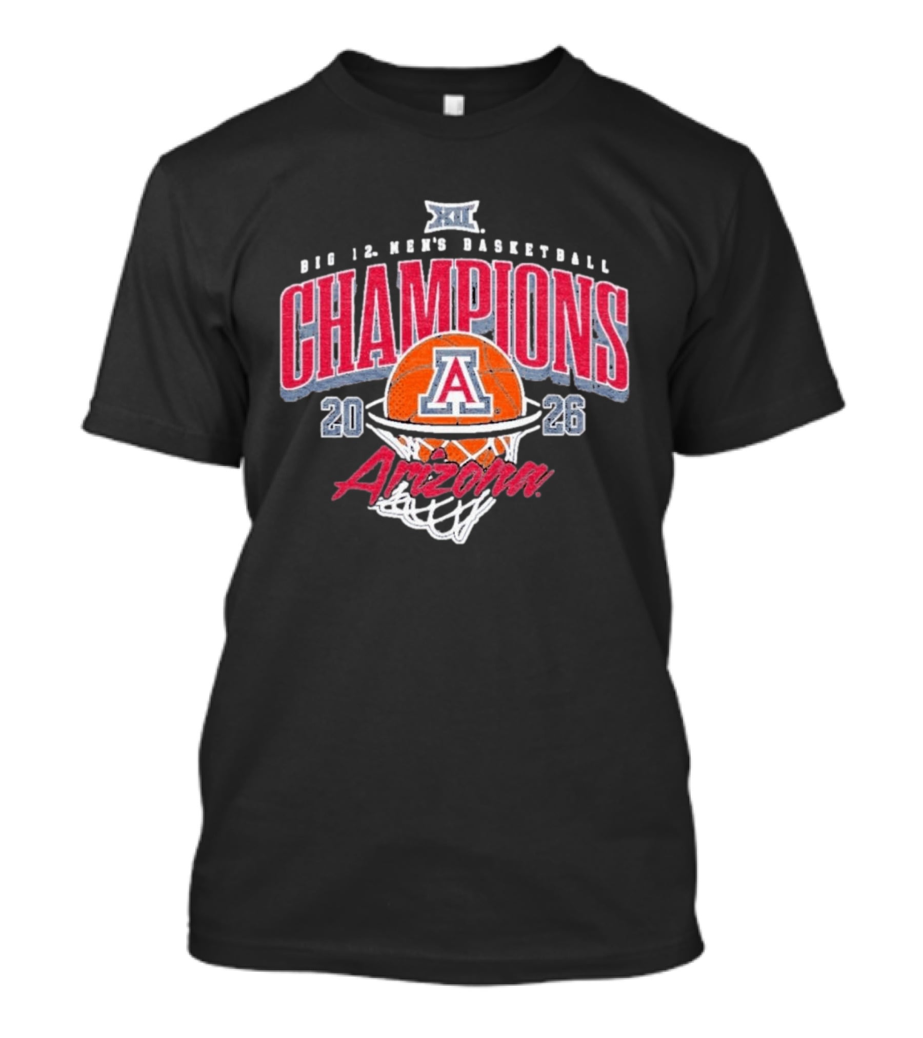 Arizona Big 12 Men's Basketball Champions 2026 T-Shirt