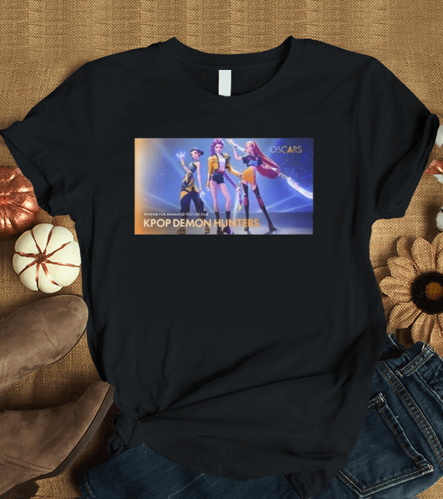 K Pop Demon Hunters Winner Oscar For Animated Feature Film Oscars T-Shirt