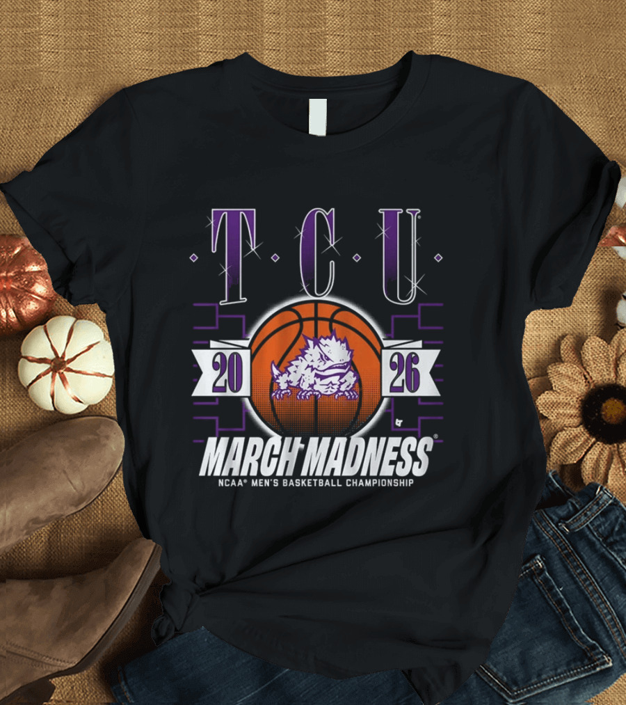 TCU Horned Frogs 2026 NCAA Men's Basketball Championship March Madness T-Shirt