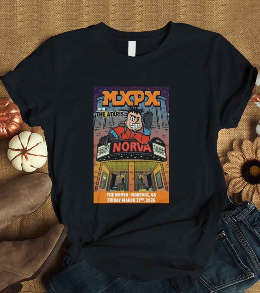 MxpX Norfolk VA Norva Punk Show March 27 2026 With The Ataris T-Shirt