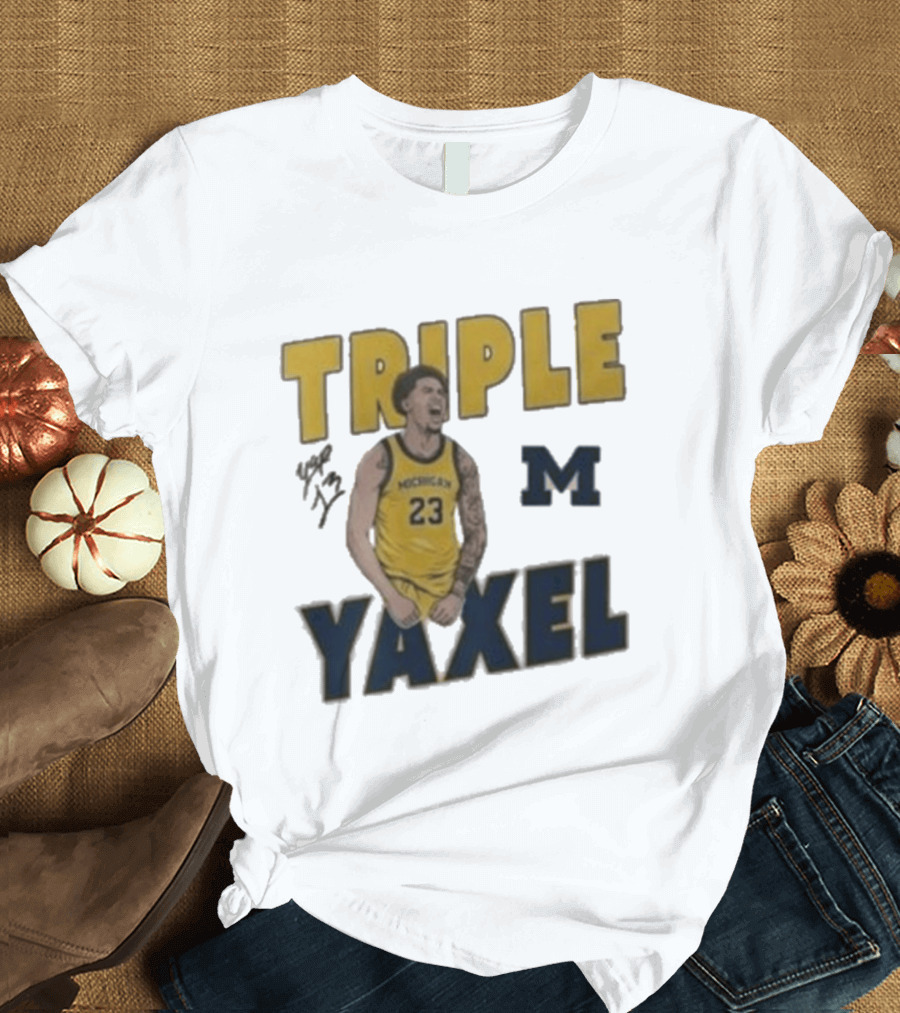 Michigan Triple M Yaxel 23 Basketball Jersey T-Shirt