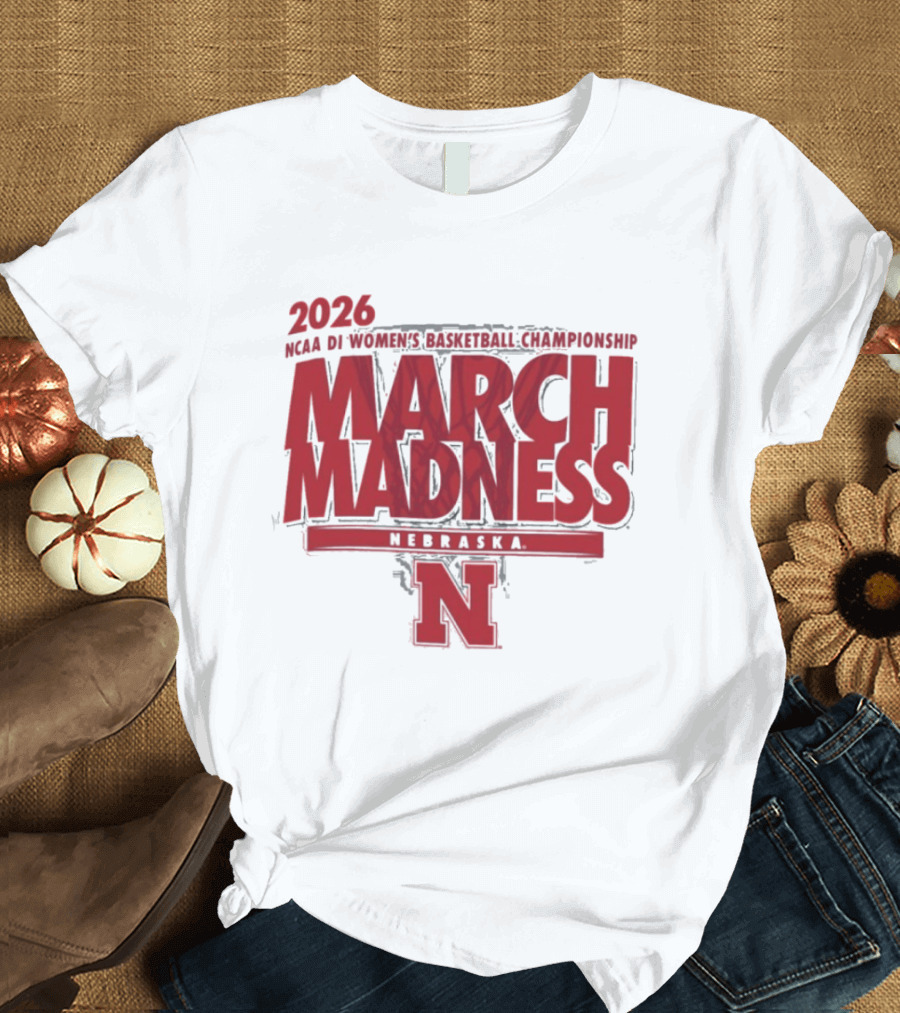 2026 Nebraska NCAA DI Women's Basketball March Madness Championship T-Shirt