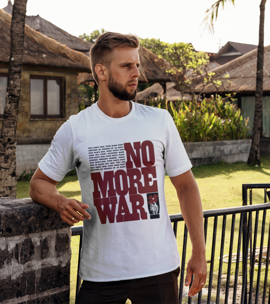 No More War Wear The Peace Flower Grenade T-Shirt
