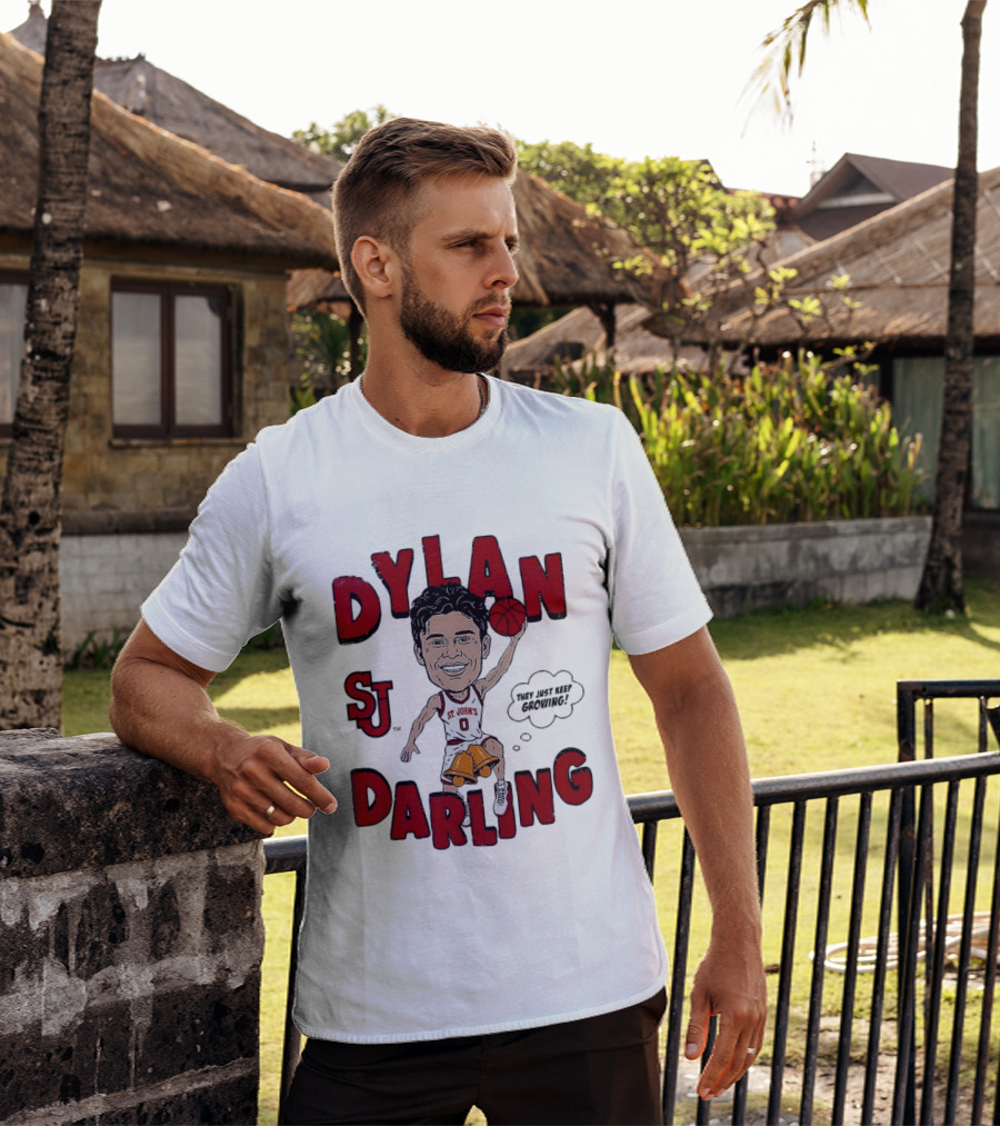 Dylan Darling St. John's Red Storm Caricature Comic T-Shirt