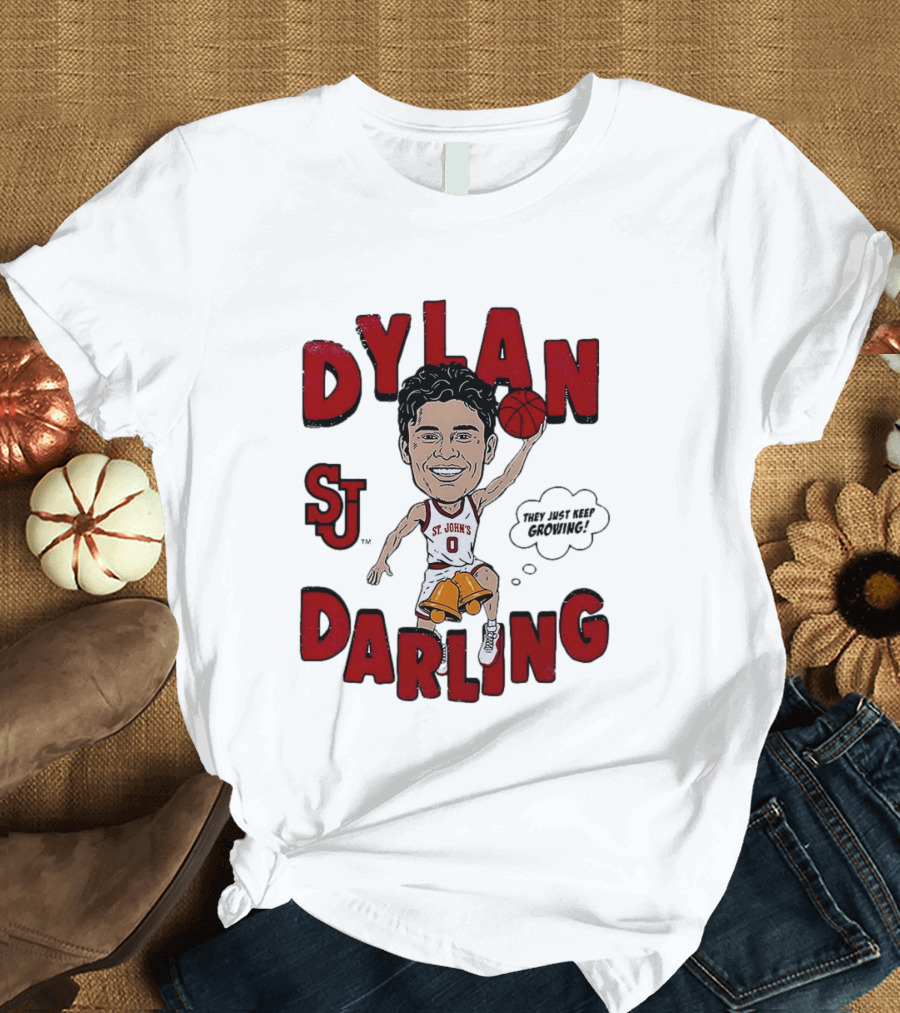 Dylan Darling St. John's Red Storm Caricature Comic T-Shirt