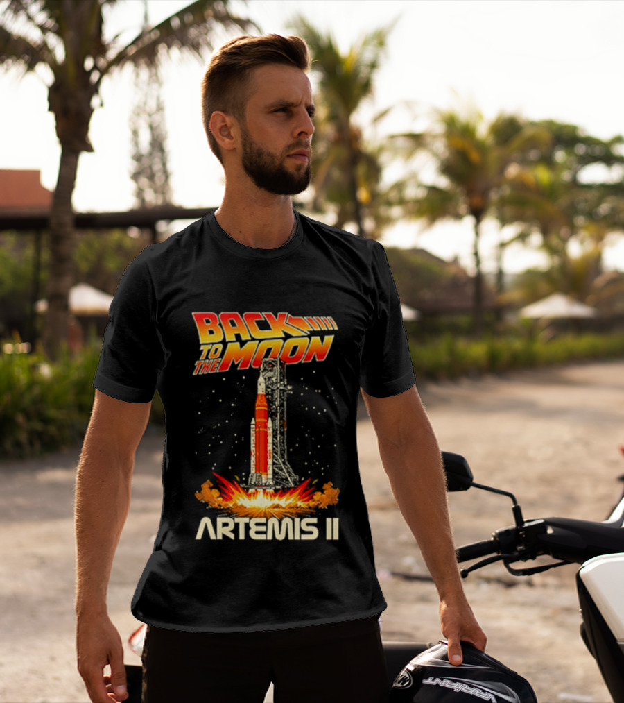 Back To The Moon Artemis II Rocket Launch T-Shirt