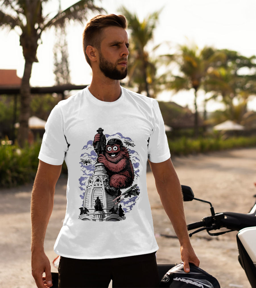 Gritty Kong Embrace Philadelphia City Hall T-Shirt
