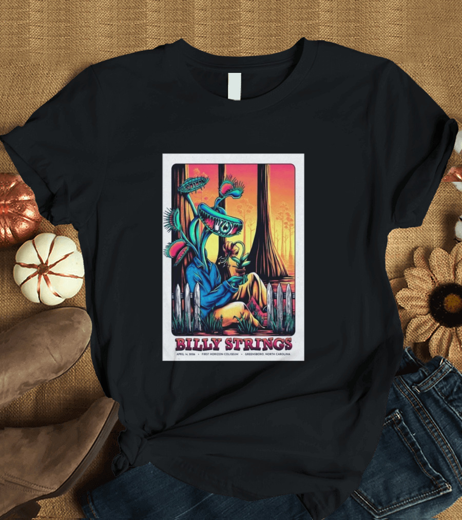 Billy Strings April 14 2026 First Horizon Coliseum Greensboro North Carolina Botanical T-Shirt