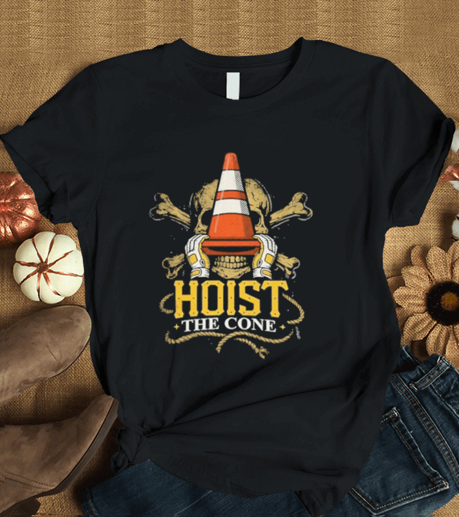 Hoist The Cone Skull Traffic T-Shirt