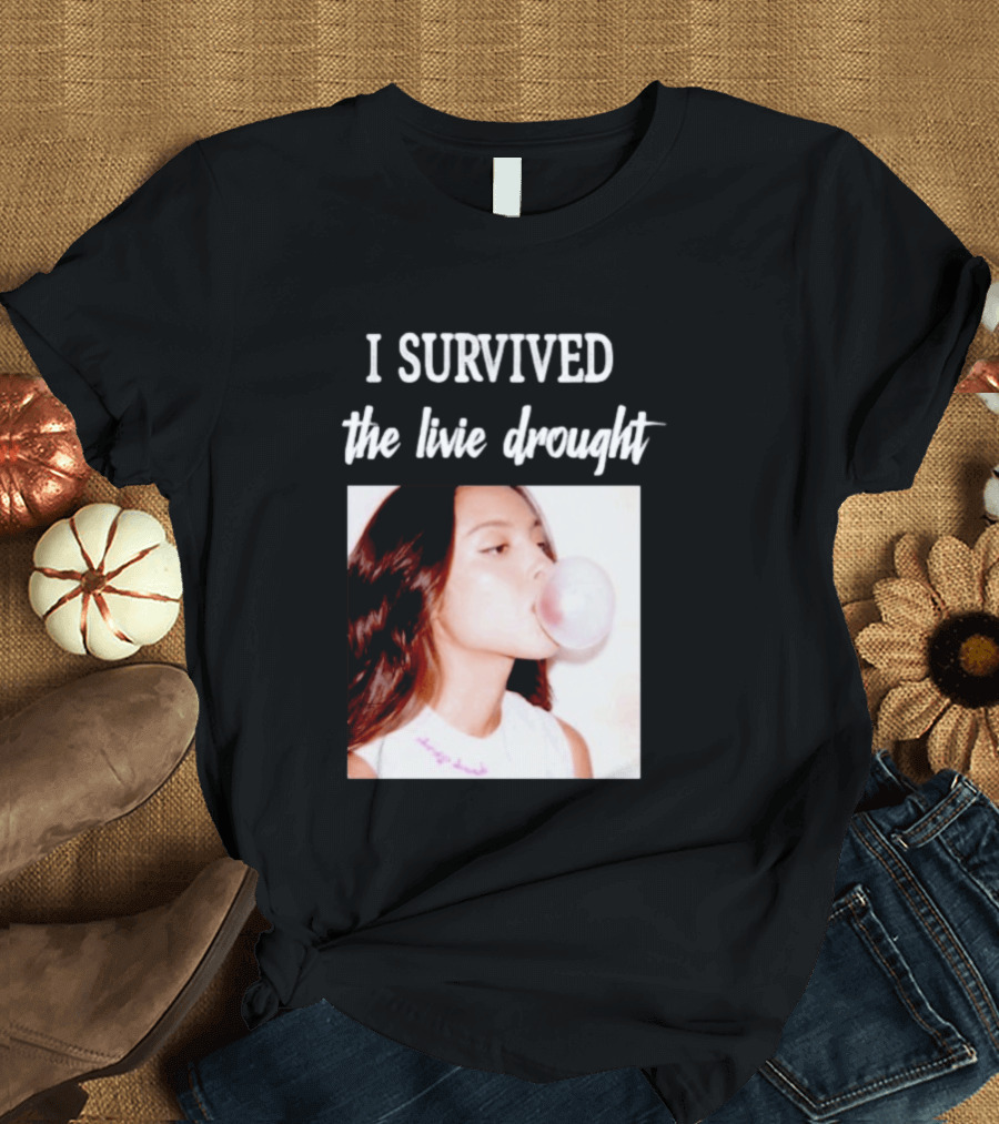 Olivia Rodrigo I Survived The Livie Drought Bubblegum Aesthetic T-Shirt
