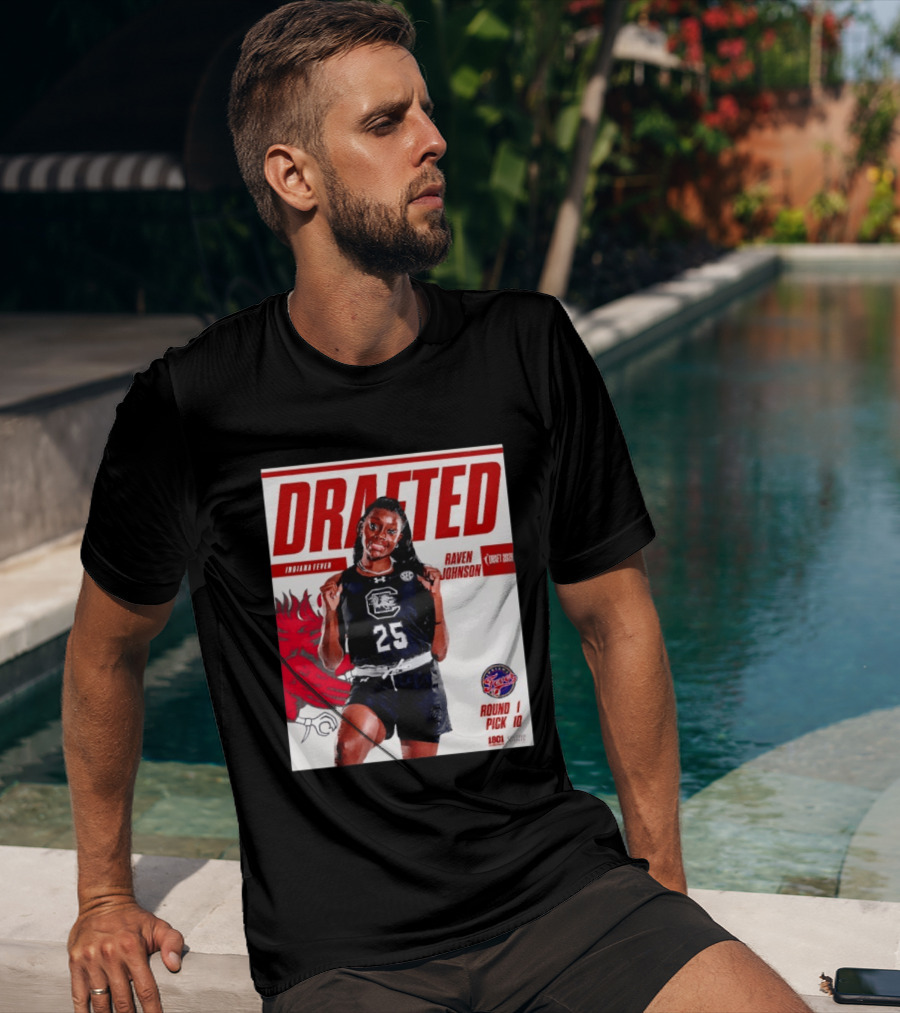 Raven Johnson Drafted Round 1 Pick 10 Indiana Fever WNBA 2026 T-Shirt