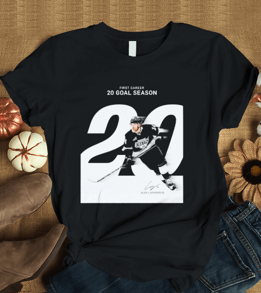 Alex Laferriere Los Angeles Kings First Career 20 Goal Season 20 T-Shirt
