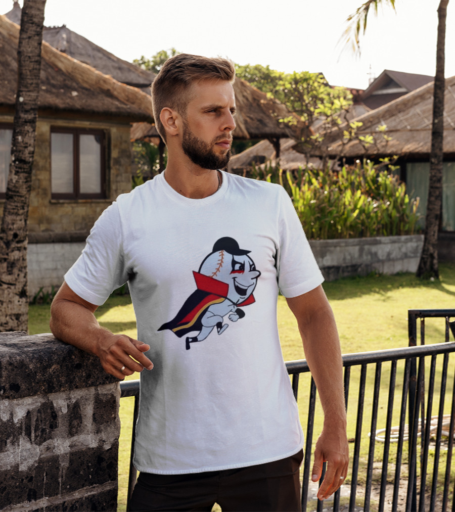 Mr. Met Danhausen Baseball Character With Cape And Makeup T-Shirt