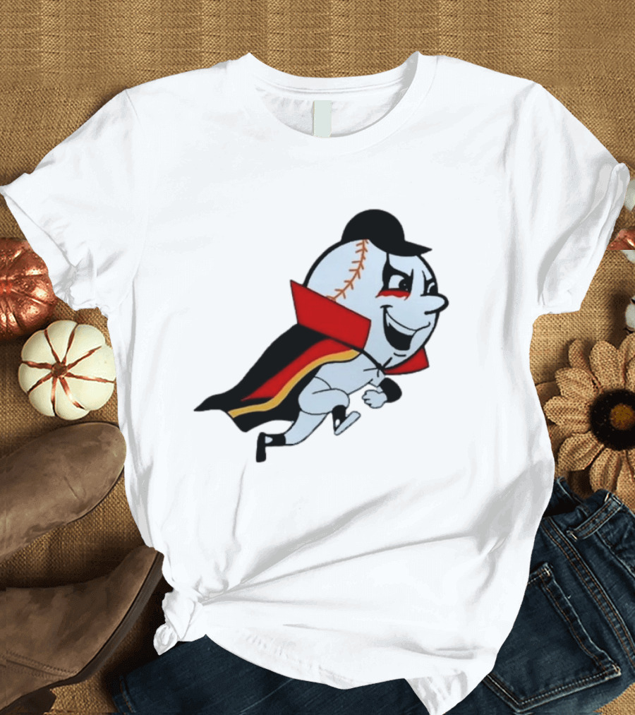 Mr. Met Danhausen Baseball Character With Cape And Makeup T-Shirt