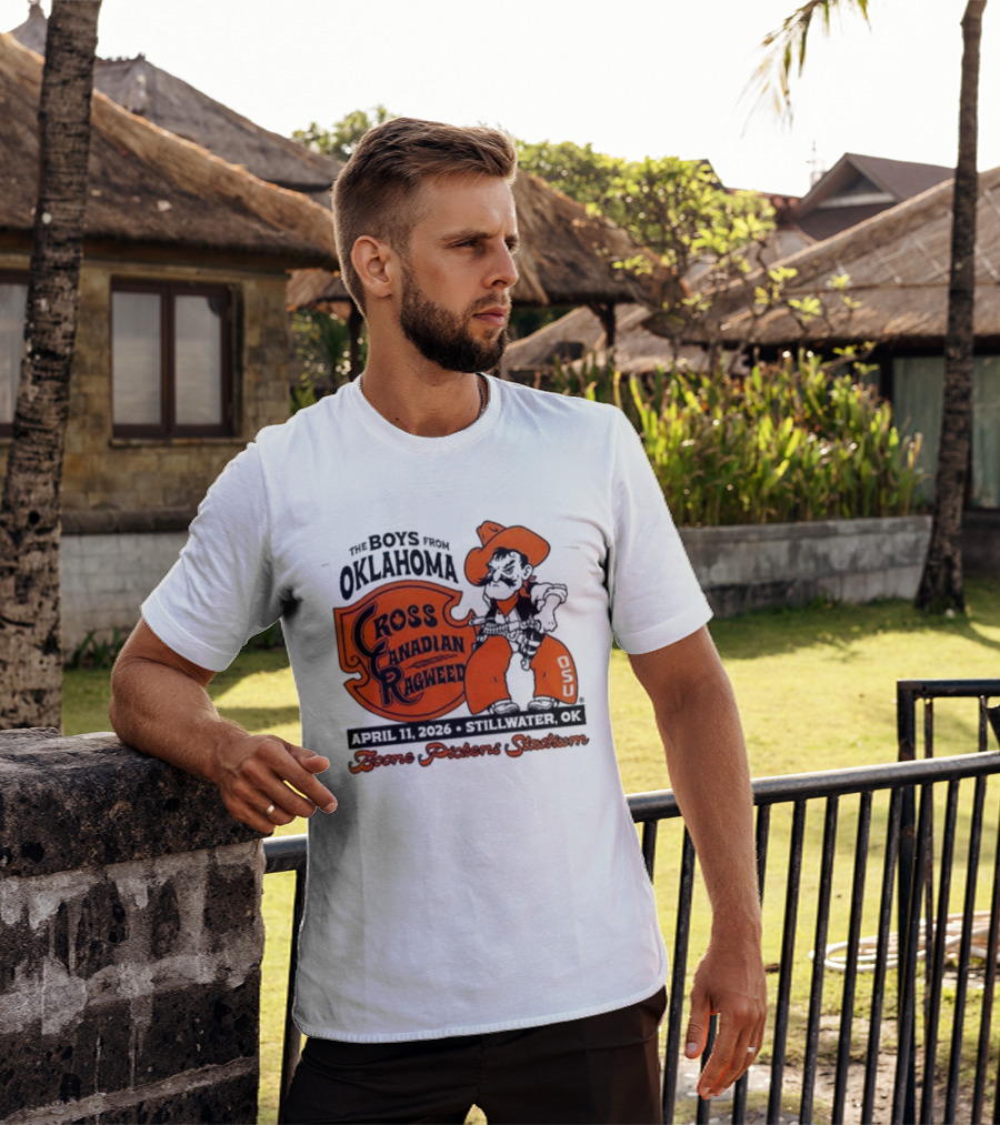 Oklahoma State Cowboys Cross Canadian Ragweed Tour 2026 Stillwater Boone Pickens Stadium T-Shirt