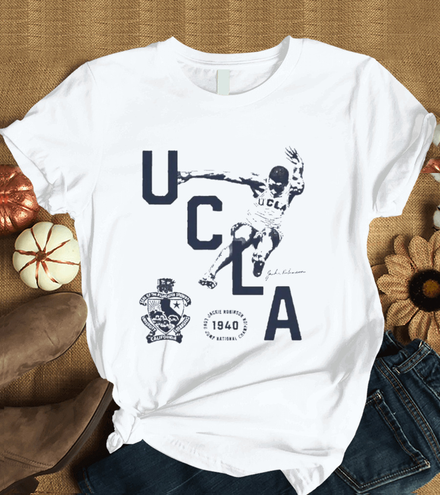 UCLA Jackie Robinson 1940 Long Jump National Champion Jackie Robinson Day 2026 T-Shirt