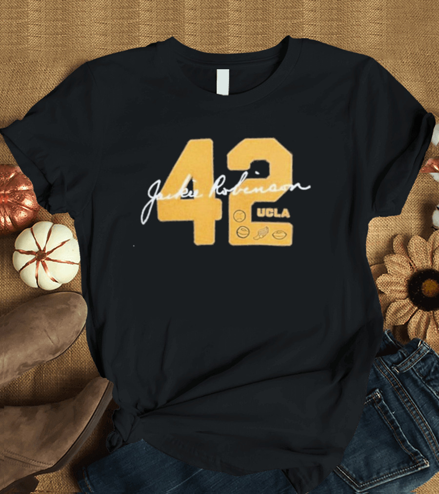 UCLA Bruins Jackie Robinson 42 Letterman Day 2026 T-Shirt