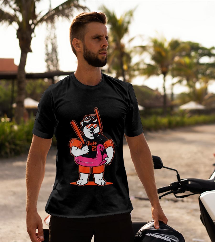 Pete Alonso Polar Bear Baseball Scuba Flamingo Baltimore Orioles T-Shirt