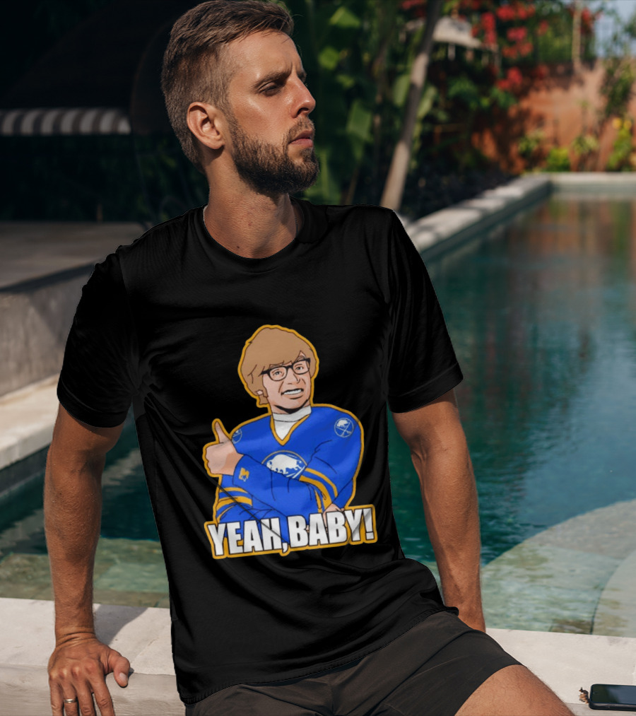 Yeah Baby Austin Powers Buffalo Sabres Hockey T-Shirt