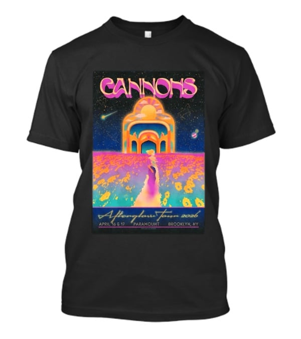 Cannons Afterglow Tour 2026 April 16 17 Paramount Brooklyn NY T-Shirt