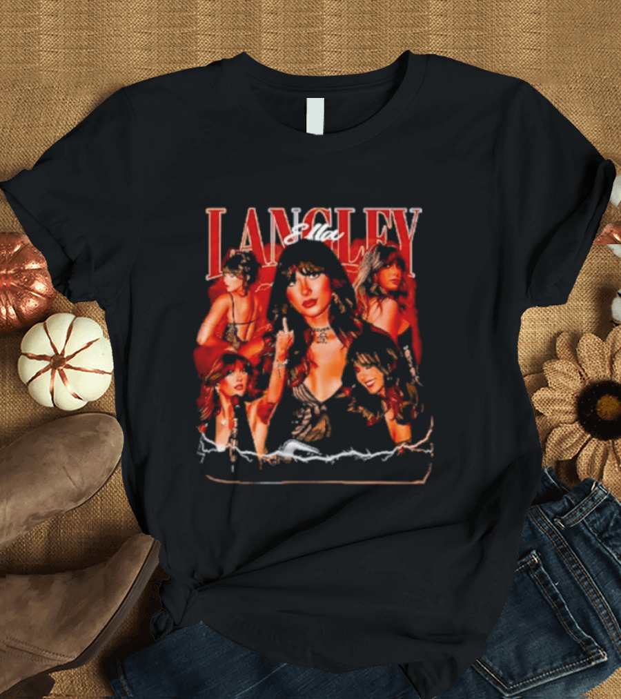 Langley Conceptual Collage Artwork With Ella T-Shirt