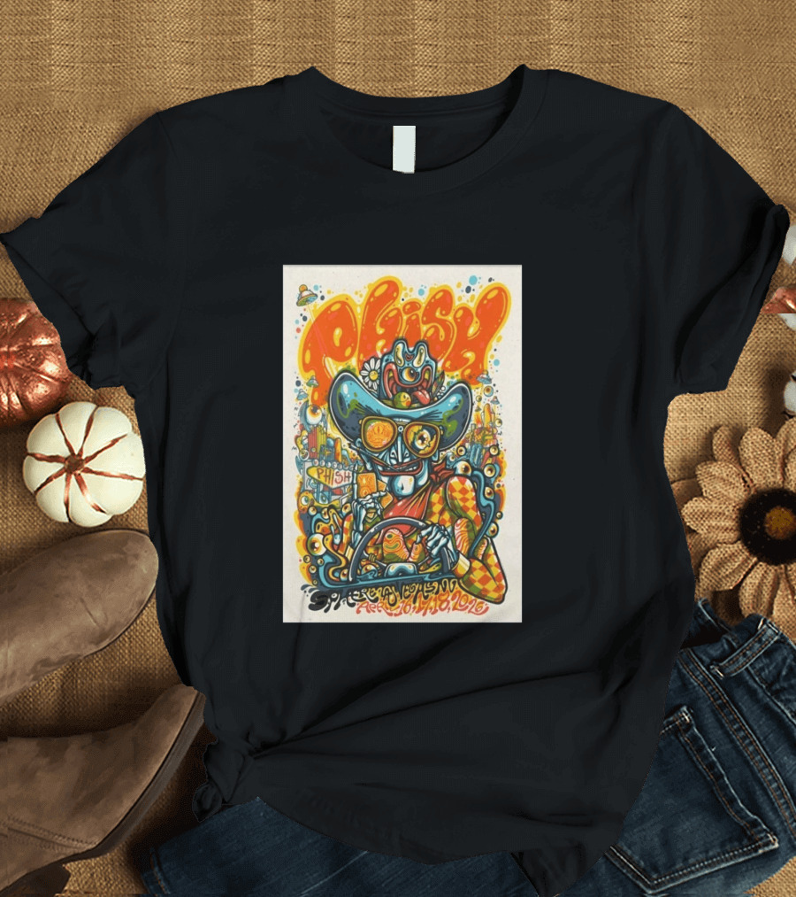 Phish Sphere Las Vegas NV April 16 18 2026 Alien Cowboy Psychedelic T-Shirt