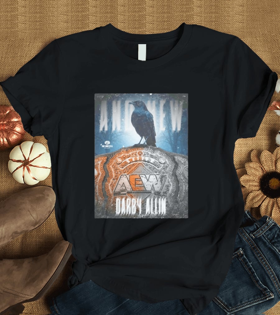 And New AEW World Darby Allin Championship Belt Raven T-Shirt