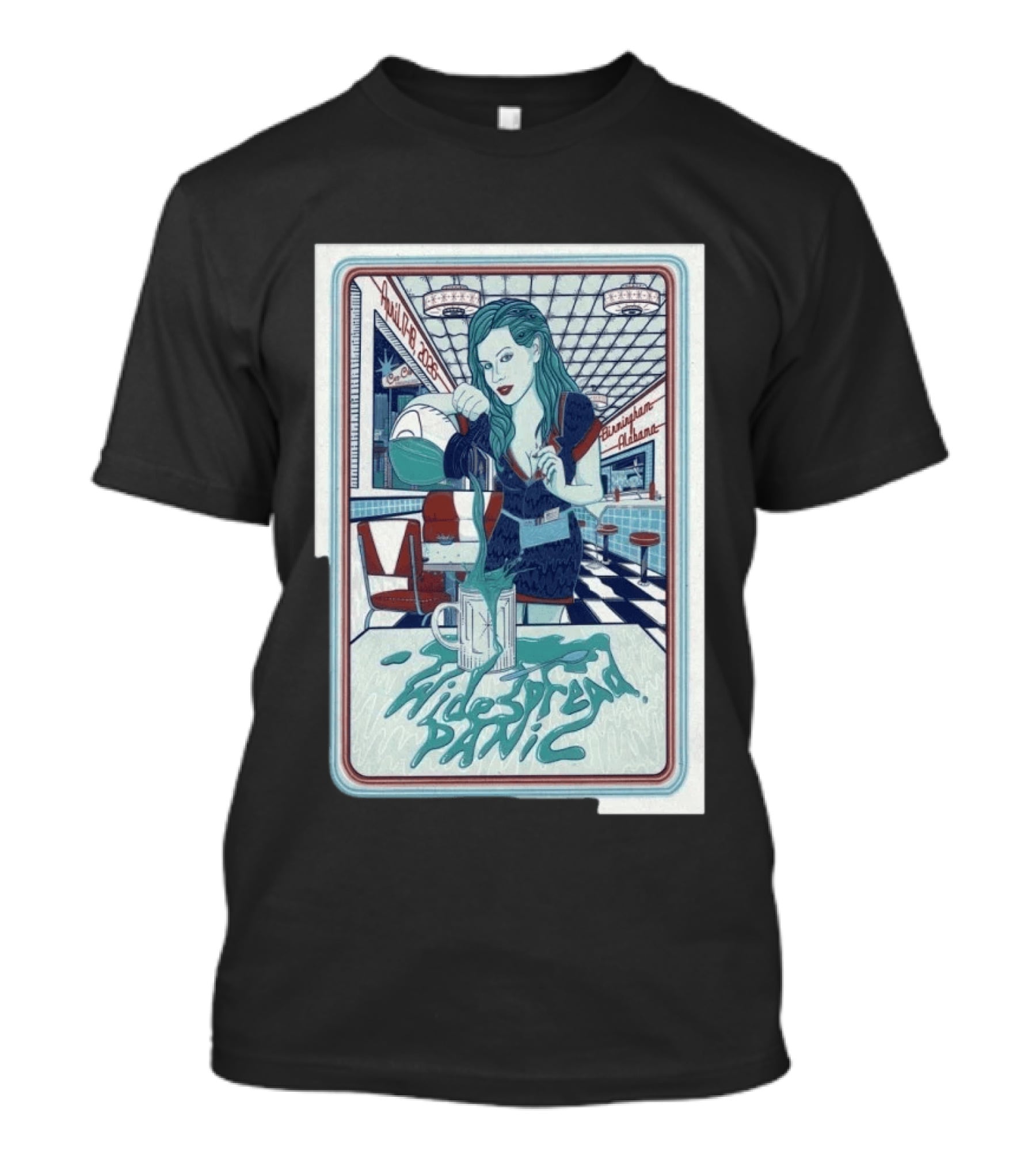 Widespread Panic April 17 18 2026 Birmingham Alabama Event Retro Diner T-Shirt