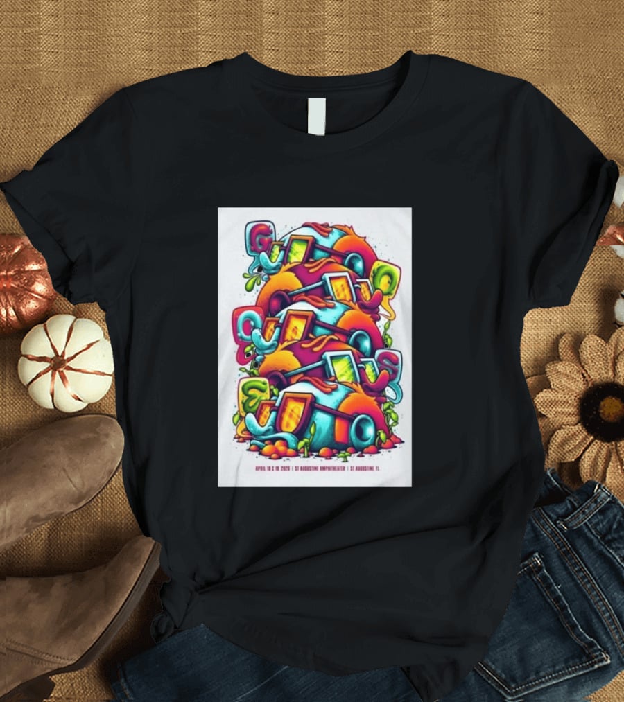 Goose April 18 19 2026 St Augustine Amphitheatre Vibrant Colorful T-Shirt