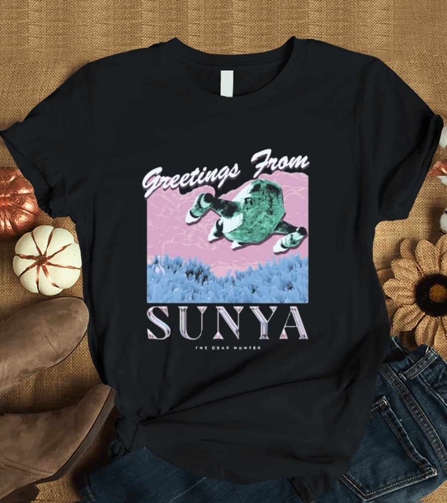 Greetings From Sunya The Dear Hunter Retro Futuristic T-Shirt