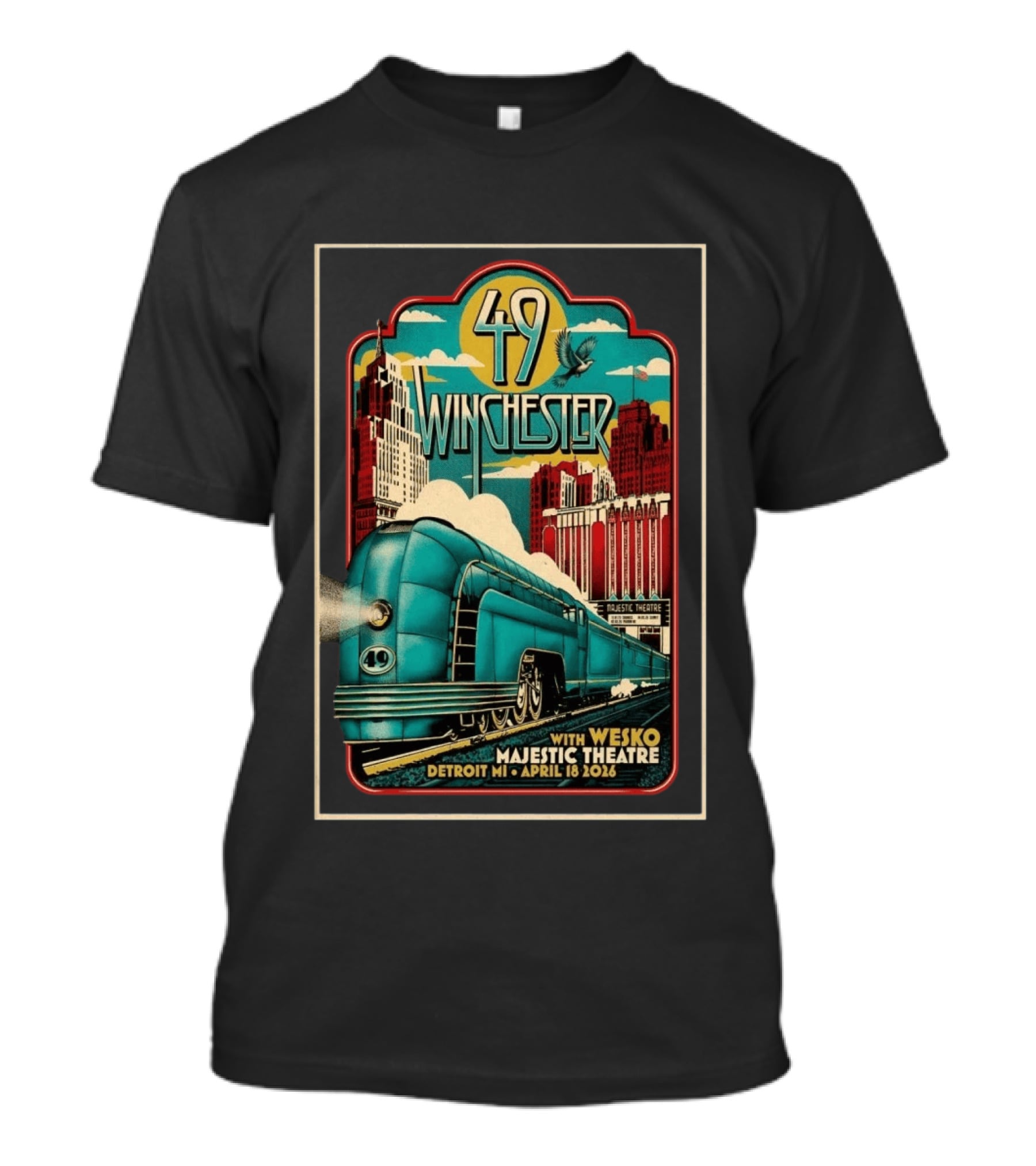 49 Winchester Majestic Theatre Detroit MI April 18 2026 Wesko T-Shirt