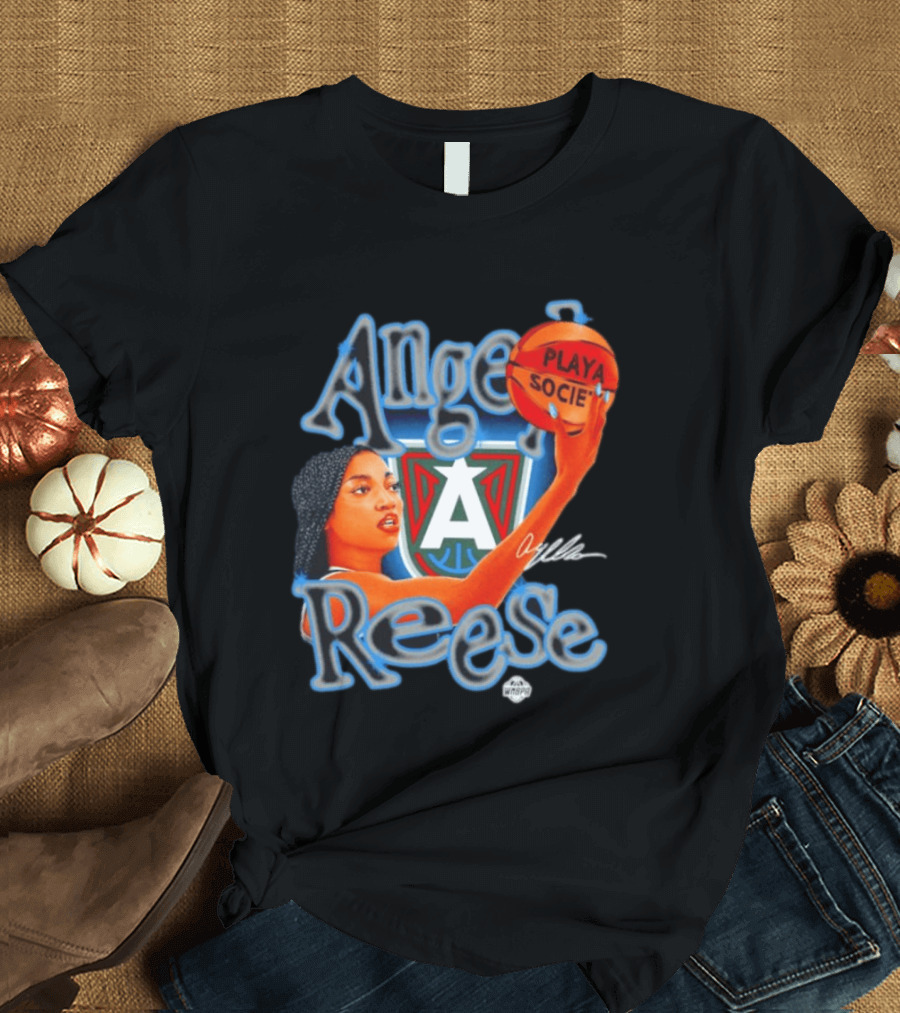 Angel Reese Atlanta Dream Playasocié WNBA T-Shirt