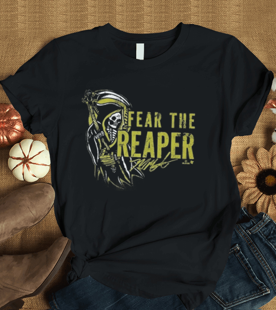 Mason Miller Fear The Reaper Skull Scythe T-Shirt