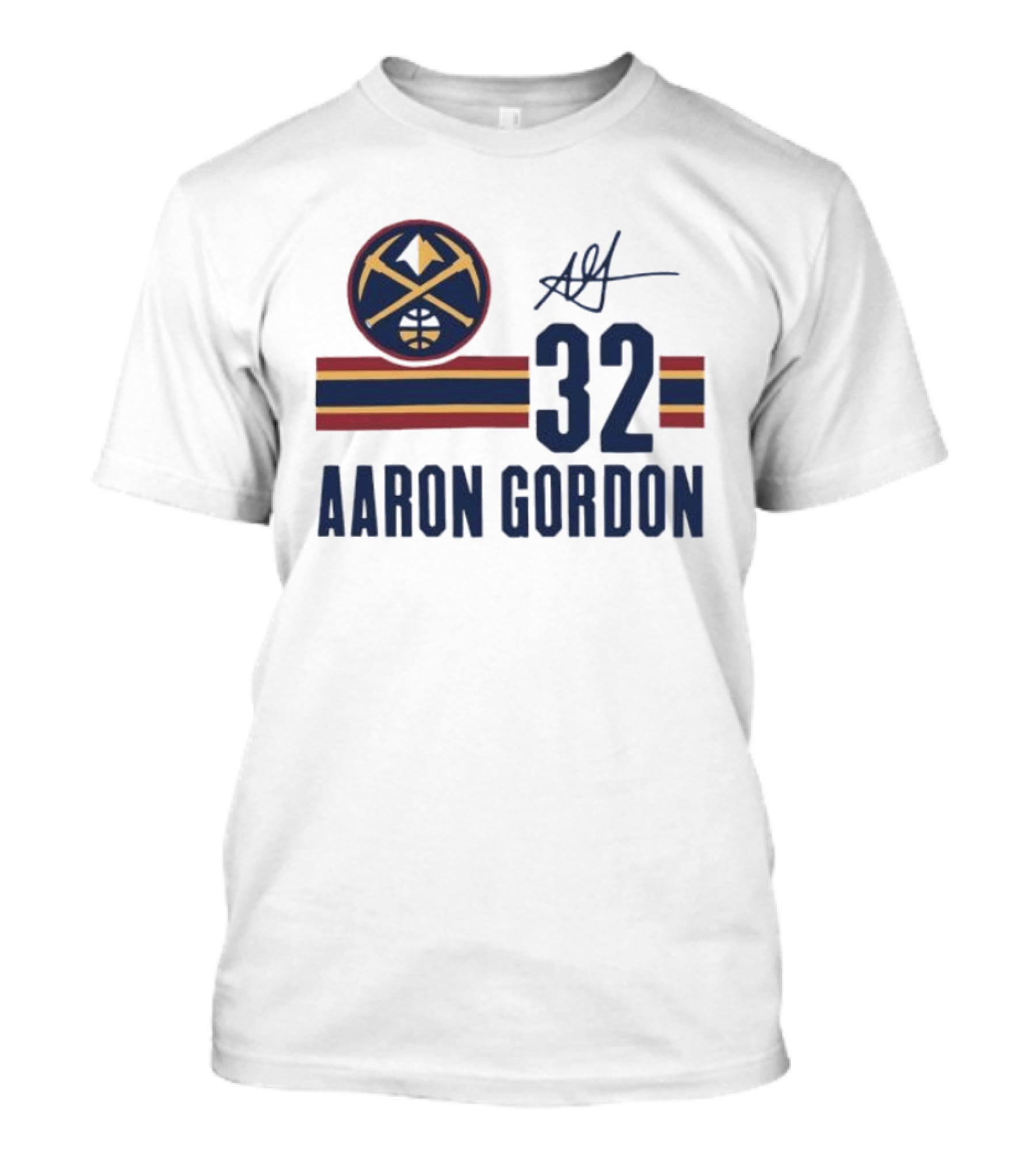 Aaron Gordon Denver Nuggets NBA 32 Basketball Signature T-Shirt