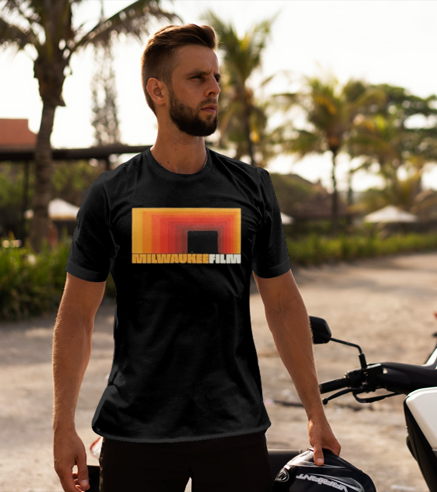 Milwaukee Film Retro Gradient Rectangle T-Shirt