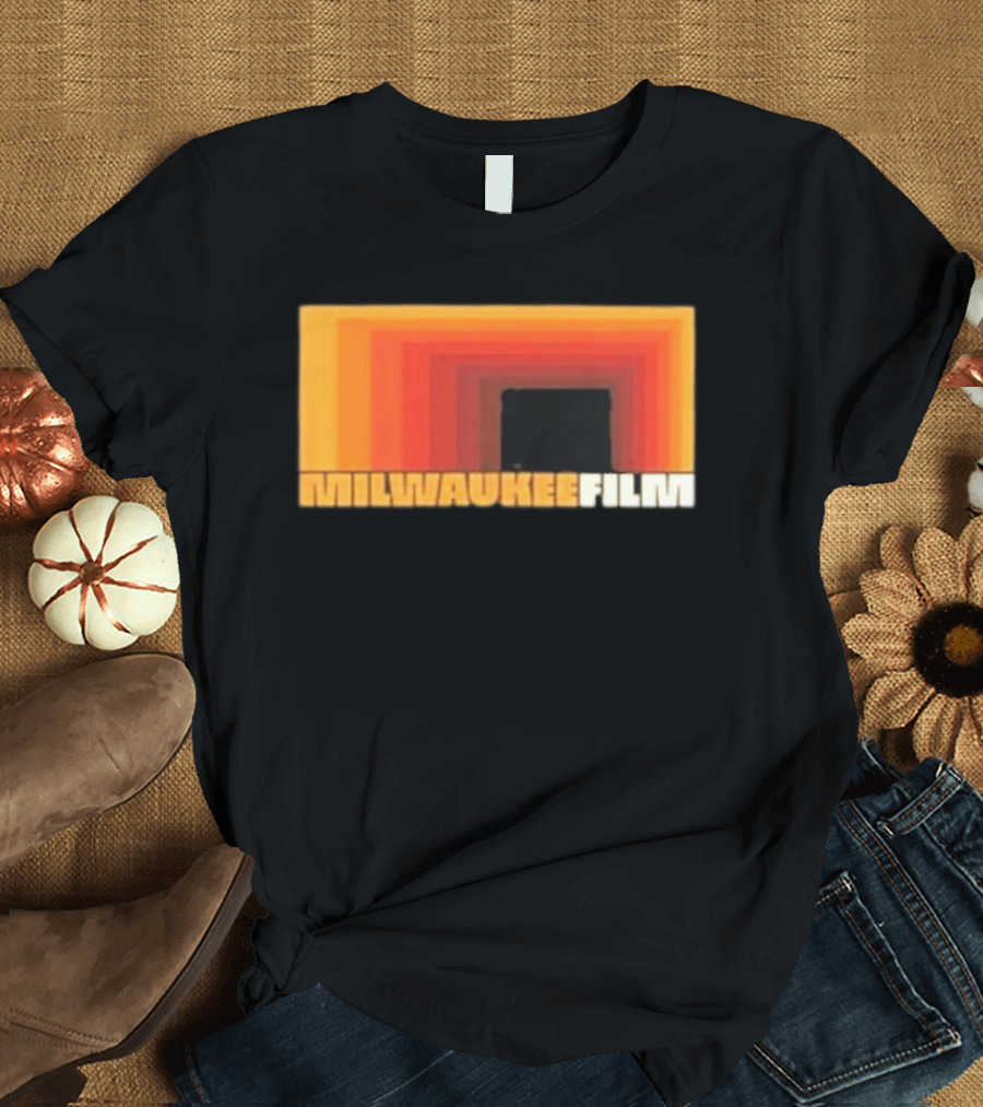Milwaukee Film Retro Gradient Rectangle T-Shirt