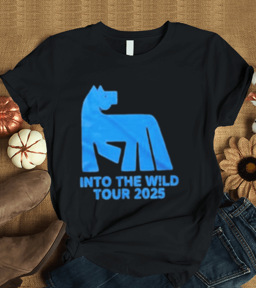 Russ Into The Wild Tour 2025 Blue Bear T-Shirt
